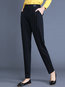 Ankle Length Elegant Pattern Cotton Striped Pants (Style V102231)