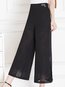 Ankle Length Loose Elegant Lace Polyester Pants (Style V102234)