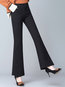 Ankle Length Slim Office Pockets Polyester Pants (Style V102236)