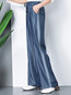 Ankle Length Loose Elegant Pockets Milk Fiber Pants (Style V102240)