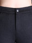 Ankle Length Slim Office Button Plain Pants (Style V102241)