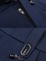 Ankle Length Slim Office Button Cotton Pants (Style V102247)