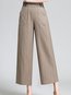 Loose Office Pattern Cotton Striped Pants (Style V102251)