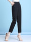 Ankle Length Slim Office Polyester Plain Pants (Style V102254)