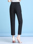 Ankle Length Slim Office Polyester Plain Pants (Style V102254)