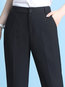 Ankle Length Slim Office Polyester Plain Pants (Style V102254)