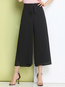 Ankle Length Loose Elegant Belt Polyester Pants (Style V102257)
