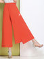 Ankle Length Loose Elegant Belt Polyester Pants (Style V102257)