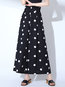 Ankle Length Loose Pattern Polyester Polka Dot Pants (Style V102262)
