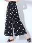 Ankle Length Loose Pattern Polyester Polka Dot Pants (Style V102262)