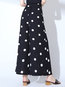 Ankle Length Loose Pattern Polyester Polka Dot Pants (Style V102262)