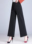 Ankle Length Elegant Belt Polyester Plain Pants (Style V102263)