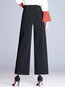 Ankle Length Elegant Belt Polyester Plain Pants (Style V102263)