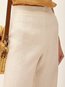 Ankle Length Loose Office Polyester Plain Pants (Style V102265)