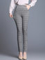Ankle Length Skinny Elegant Pockets Cotton Pants (Style V102268)