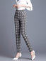 Ankle Length Skinny Elegant Pockets Cotton Pants (Style V102268)