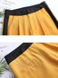 Ankle Length Loose Pockets Polyester Plain Pants (Style V102270)