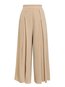 Ankle Length Loose Elegant Ruffle Plain Pants (Style V102272)