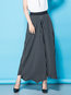 Ankle Length Loose Elegant Polyester Striped Pants (Style V102276)