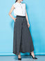 Ankle Length Loose Elegant Polyester Striped Pants (Style V102276)