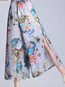 Mid-Calf Loose Slow Life Pattern Floral Pants (Style V102279)