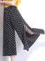 Ankle Length Loose Lace Chiffon Plain Casual Pants (Style V102283)