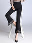 Ankle Length Loose Slow Life Tassel Plain Pants (Style V102285)