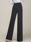 Maxi Loose Elegant Belt Plain Pants (Style V102293)