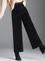 Ankle Length Loose Pockets Corduroy Plain Pants (Style V102294)