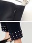 Ankle Length Office Tassel Polyester Plain Pants (Style V102295)