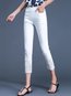 Ankle Length Pencil Hollow Out Polyester Plain Pants (Style V102299)
