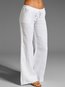 Maxi Slow Life Strappy Cotton Blends Plain Pants (Style V102305)