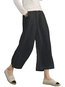 Maxi Loose Elegant Pockets Linen Pants (Style V102307)