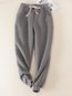 Maxi Loose Fashion Strappy Plain Pants (Style V102315)