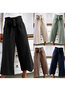 Maxi Loose Elegant Belt Polyester Pants (Style V102317)