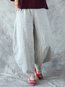 Maxi Loose Slow Life Patchwork Cotton Blends Pants (Style V102318)