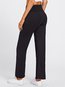 Maxi Slim Slow Life Polyester Plain Pants (Style V102324)