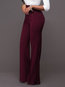 Maxi Slim Office Button Polyester Pants (Style V102327)