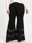 Maxi Loose Elegant Patchwork Plain Pants (Style V102372)
