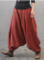 Maxi Fashion Pockets Linen Plain Pants (Style V102373)
