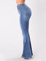 Maxi Skinny Elegant Denim Plain Jeans (Style V102374)
