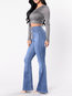 Maxi Skinny Elegant Denim Plain Jeans (Style V102374)