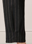 Ankle Length Elegant Pattern Linen Striped Pants (Style V102380)