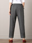 Ankle Length Elegant Pattern Linen Striped Pants (Style V102380)