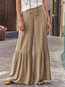 Maxi Loose Elegant Cotton Plain Pants (Style V102391)