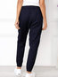 Slim Fashion Strappy Polyester Plain Pants (Style V102397)