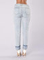 Ankle Length Skinny Button Denim Plain Jeans (Style V102401)