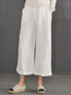 Maxi Loose Slow Life Linen Plain Pants (Style V102411)