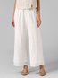 Loose Slow Life Strappy Linen Plain Pants (Style V102418)