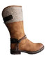 Fashion Slip-On Artificial Leather Boots (Style V102462)